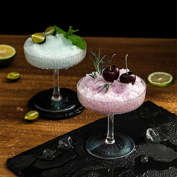 1 kpl 180 ml uurrettu Martinilasi, 4 kappaleen setti, Vintage Coupe -lasi, Kristallinen cocktail-lasi jalalla, Kirkas viinilasi Orange