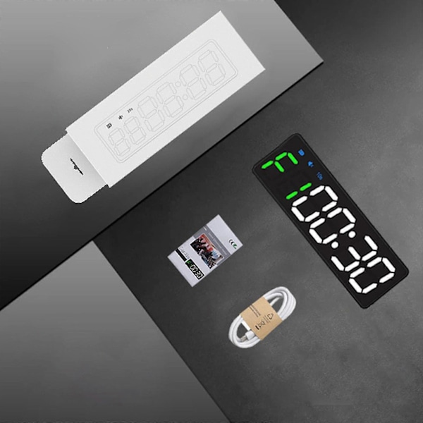 100% Helt Ny Gym Timer Ur Digital Interval Træning Fitness Stopur Nedtælling Træning Black