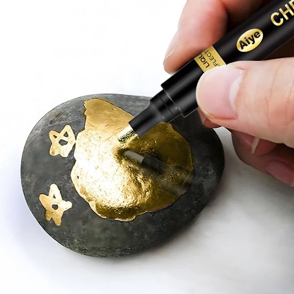 Vandtæt Marker Pen med Høj Glans DIY Tilbehør Flydende Krom Maling Pen til Model Bronze A
