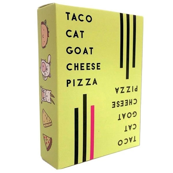 Taco Cat Goat Cheese Pizza Pizza Englanninkielinen Korttipeli Juhlakorttipeli Moninpeli Lautapeli