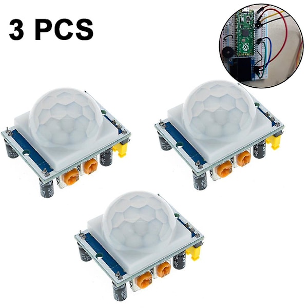 3 kpl Hc-sr501 Pir-liiketunnistin Infrapunainen Ir-anturi Ihmiskehon Ilmaisinmoduuli
