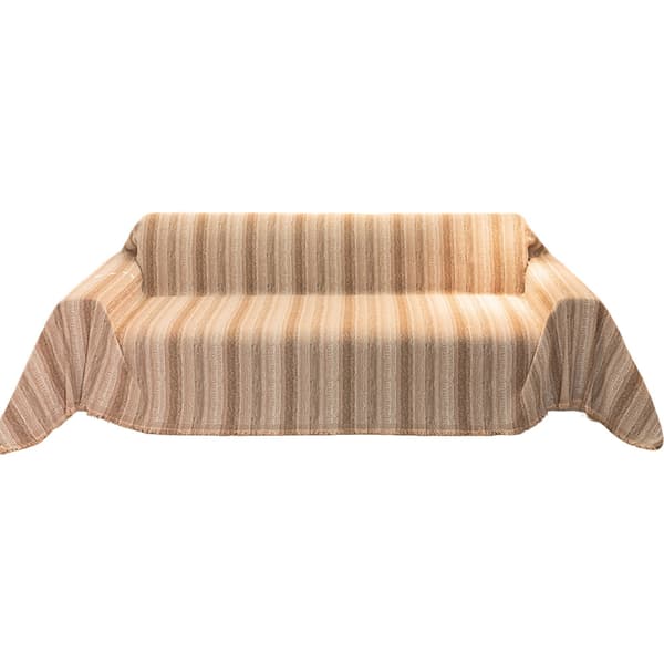 Gräddvit sofföverdrag, retro soffkudde, chenille, helårs heltäckande soffhandduk i ett stycke Khaki