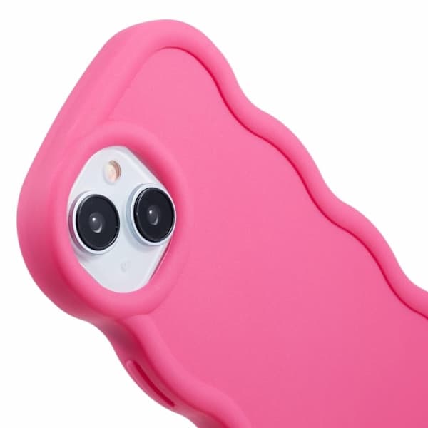 iPhone 14 Mobilcover Bølget Pink