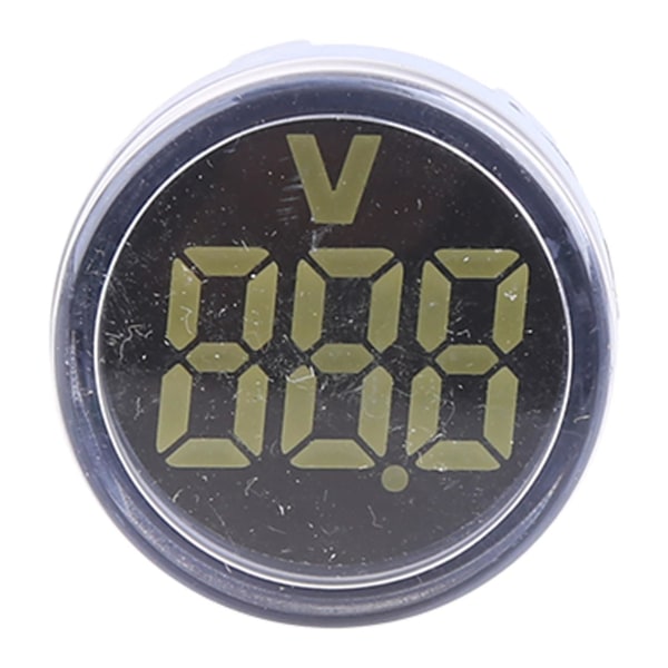 Rund indikator V Digital Voltmeter Signallampa 22mm Mini LED Spänningsskärm