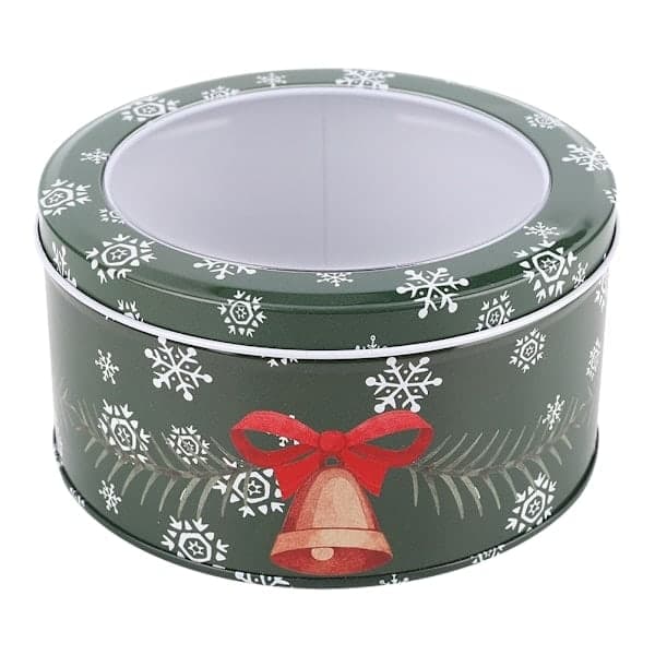 Jul Rund Godisburk Kakburk Ornament Julklappsförpackning Dekoration Grön Tomte