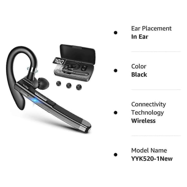 Trucker Trådløst Headset Bluetooth 5.1 Ørepropp Mikrofon Dobbel Ørepropp Støyreduserende Tw