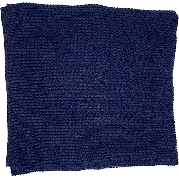 1 kpl Lämmin Syksy- ja Talvihuiv, Unisex Yksivärinen Talvi Kaula Lämmin Neulotu Huiv Blue