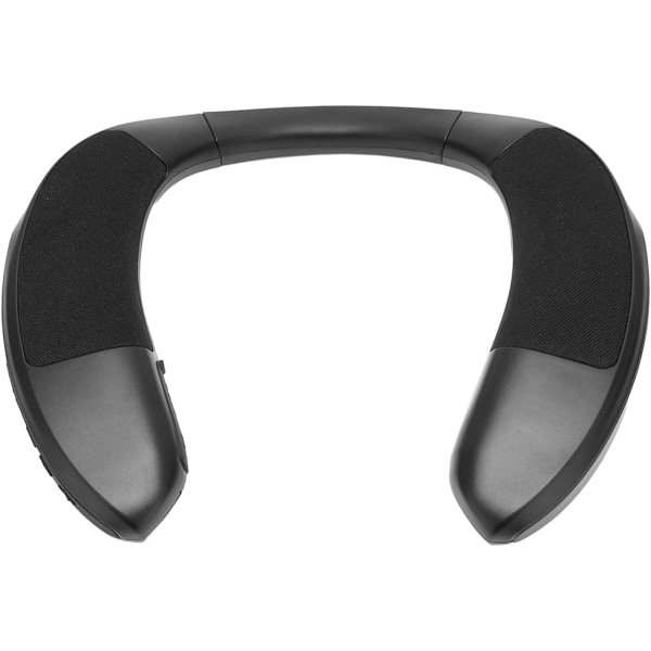 Bluetooth Halshøyttaler, 5.0 Bærbar Trådløs Høyttaler med Støydempende Mikrofon, 3D Stereo Halshøyttaler, Ergonomisk Design, Egnet for Familie
