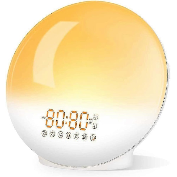 Lys Vækkeur Wake Up Light Alarm Clock Lys Dagslys Vækkeur