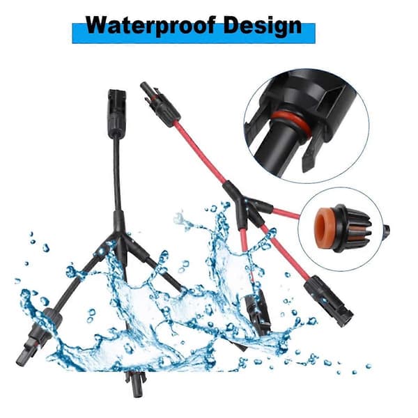 3 til 1 Y-grenkontakt med 4 mm² solcellekabel
