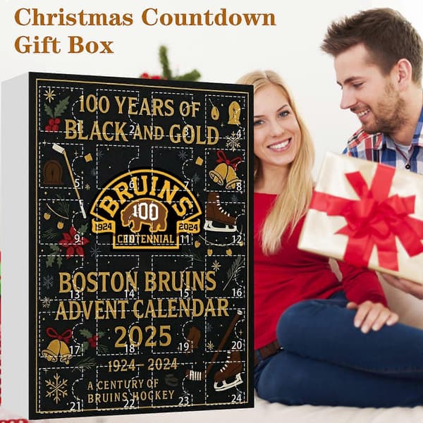 100 års sort og guld Boston Bruins julekalender 2025