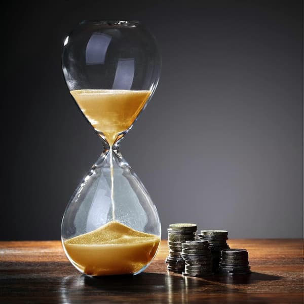 Timeglas, farverige og moderne, sandtimer inspireret glas 30 minutter, kontorbordsdekoration