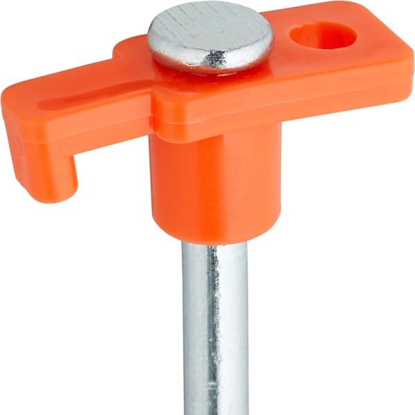 Set med 10 tunga tältpinnar, ankare för hård mark, 25 cm, markpinnar i stål, campingtillbehör, galvaniserat stål