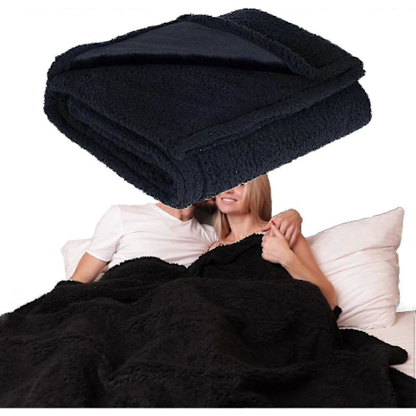 Loveblanket - Vedenpitävä peitto Rakkauspeitot pariskunnille Vedenpitävä roiskepeitto sänkyyn intiimiyteen (Musta 40 * 57 tuumaa) Black 65*85in