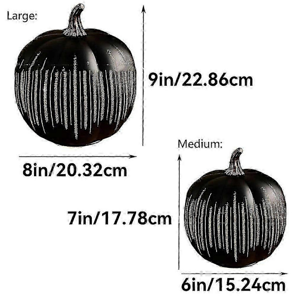 Twinkle LED Lys Græskar, Timer Belyste Glitrende Stjernenat Glas Græskar Black big
