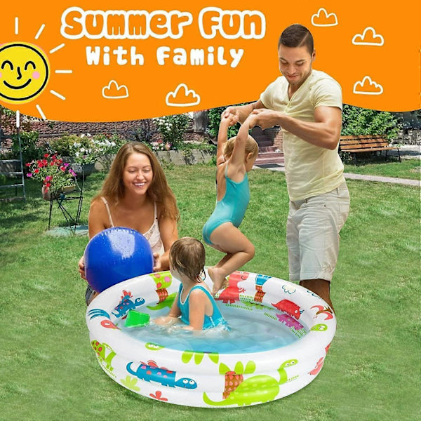 Børnepool, Rund Oppustelig Pool, Oppustelig