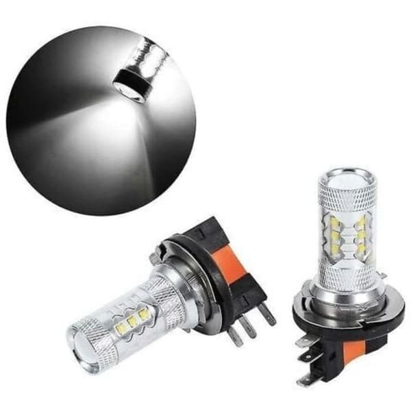 H15 80W hvit LED-pære for bilfrontlykter