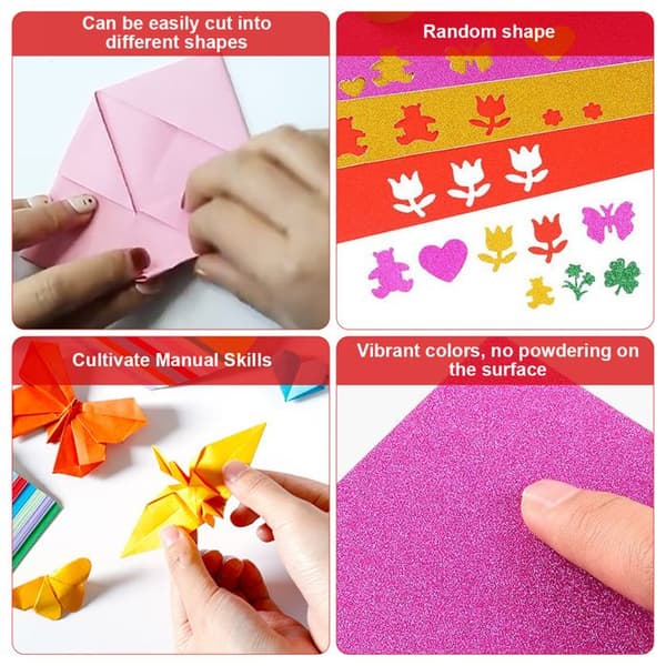 Färgat papper för att göra barnkort, tryck, origami och scrapbooking. Lättviktigt papper för...