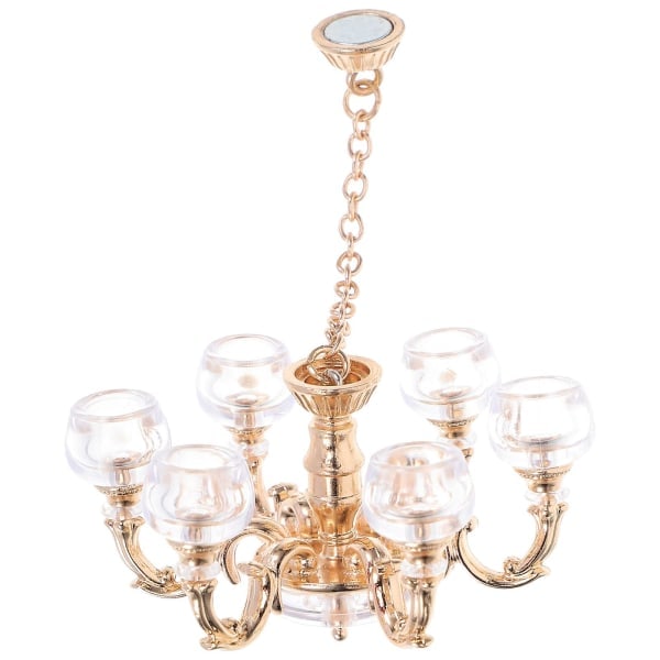 Miniatyr Taklampe Simuleringslampe 1/12 Skala Miniatyr Lampe Mini Hus Krone