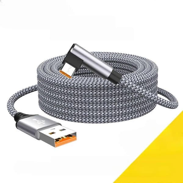 2m 3m 5m 8m USB Type C Hurtig Opladerkabel til Samsung Xiaomi Oppo OnePlus VR Kamera Datakabel Grey 3m