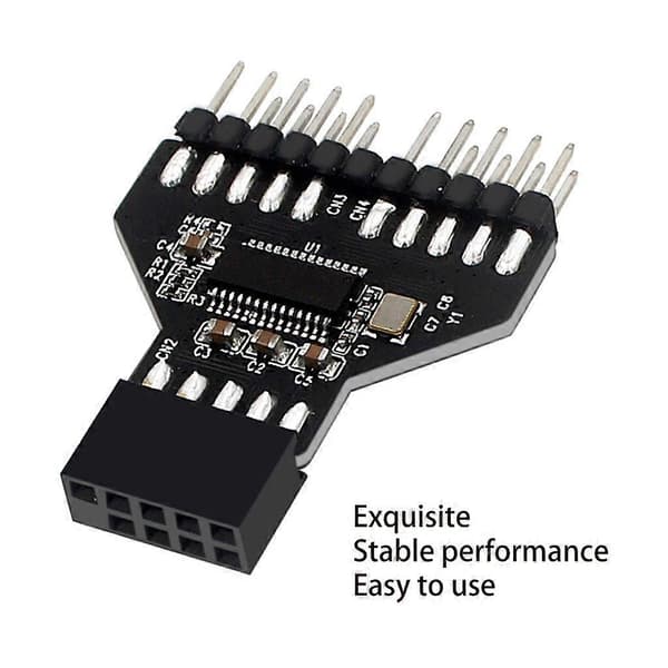 USB 2.0-stik til RGB USB2.0 9-benet interface splitter computeradapter