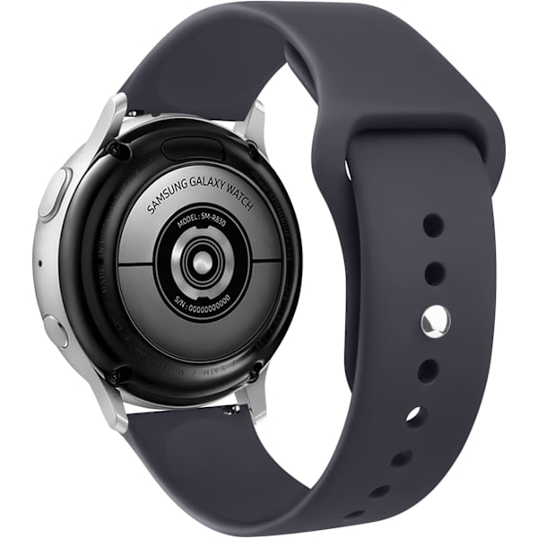 Silikonarmband för Samsung Galaxy Watch 6/5/4 för kvinnor och män, 20 mm mjukt ersättningsband för Samsung Watch 6/5/4 Midnight blue