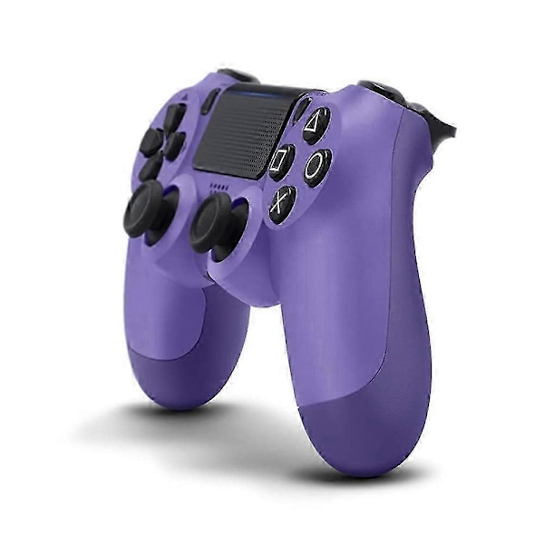 Trådløs PS4 Controller Bluetooth Gamepad med Vibration, Ergonomisk Design til PS4 Konsol - Lys Rød Multicolor Purple