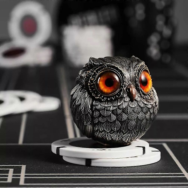 Retro Pöllö Sisustus Figuurit Hyllykoriste Orange