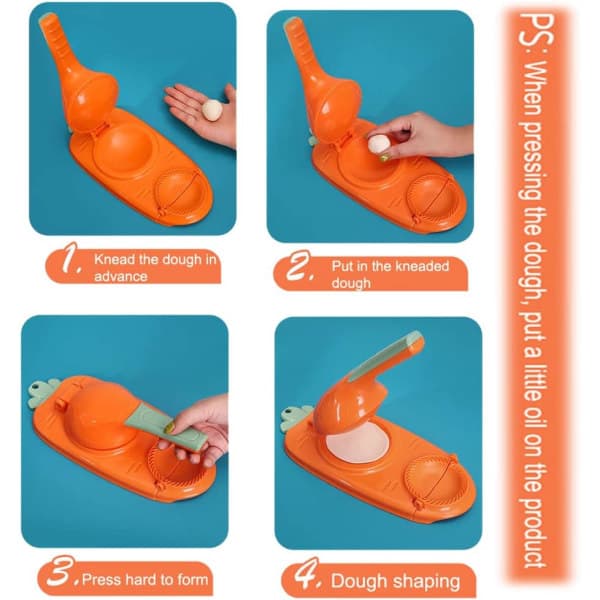 2-i-1 deigmaskin, deigbrekker, manuell deigpresse, deigform
