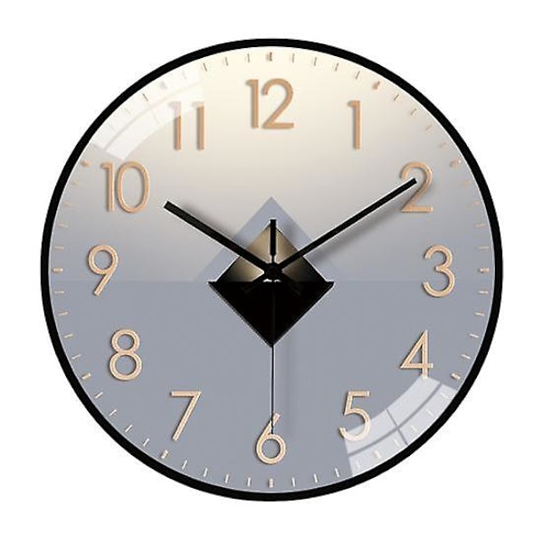 8 Tums Modern Väggklocka Tyst Non-Ticking Batteridriven Väggmonterad Klocka Vardagsrum Sovrum Kök Kontor Klassrum Dekoration as the picture B