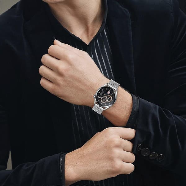 Til Garmin Venu 2 Metalrem Rustfrit Stål Urrem med Sommerfuglespænde