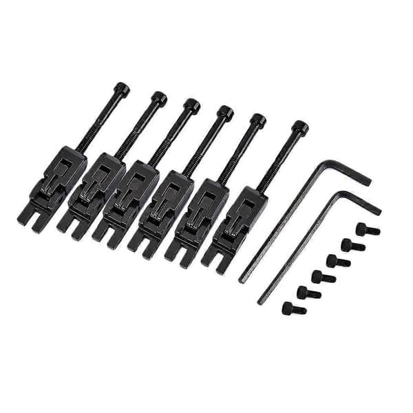 6 st Metall Gitarr Låsta Strängsadlar kompatibla med Floyd-Rose Tremolo Stall Delar