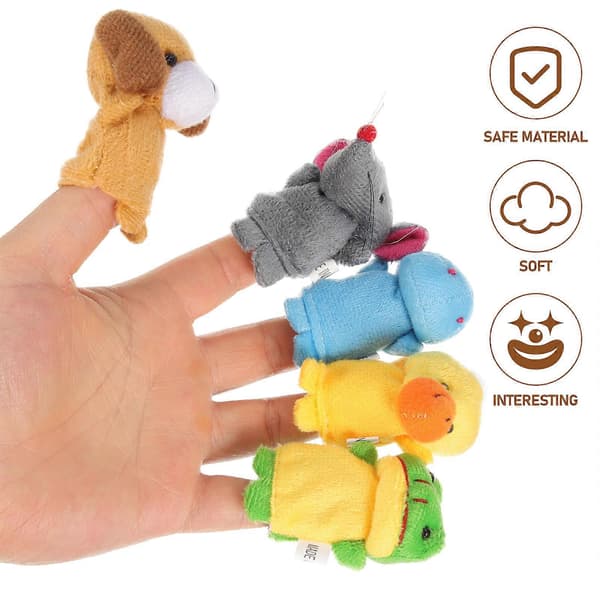 20 stk. fingerdukker håndfingerdukker legetøj mini dyrefigurer fingerlegetøj til børn