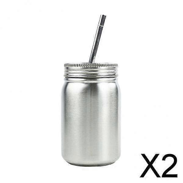 2x Ruostumaton teräsastia juomalasikannella