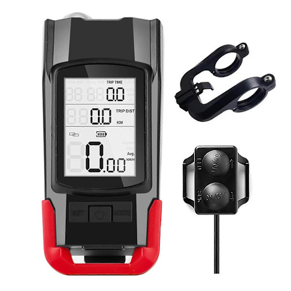 3 i 1 Cykellygter Multifunktionelt Cykeludstyr Red B