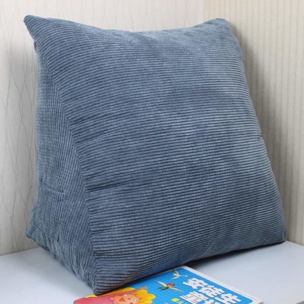 Selkänojapyyhkeet Sängynreunalla Luettava Pyyhe Kolmion Muotoinen Pyyhe 20*36*40cm Denim blue