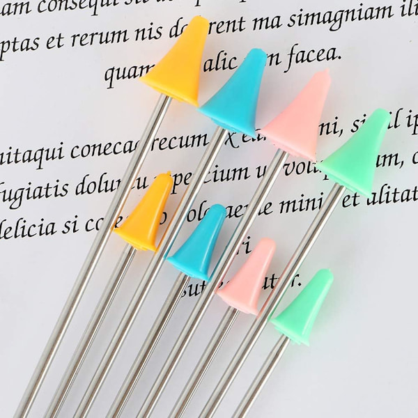 30 stk Fargerike Strikkepinnerbeskyttere for Strikking, Quilting, DIY Kunst og Syarbeid