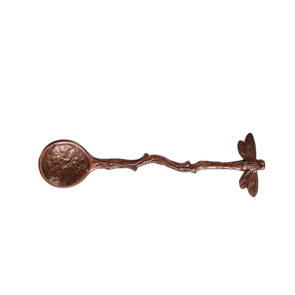 Kaffeske Varmebestandig Langt Håndtag Komfortabelt Greb Rustfrit Stål Skridsikker Glat Retro Stil Dessert Scoop Køkkenudstyr Red Bronze