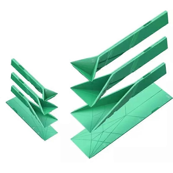 Polygons Flat 3-in-1 Mittaussolut - 2 Lusikkaa 6 Eri Koolla green S*L