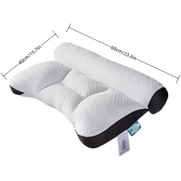 Ergonomisk søvnapnépute, ergonomisk putepute, cervikal søvnapné, anti-snorking og søvnapné, blå, 40x60cm, 1 stk
