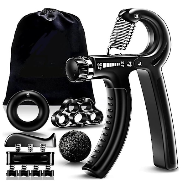 Fitbeast Handtränare Fingertränare, Greppstyrka Tränare Träningsset - 5-pack, Justerbar Grepptränare, Finger Träningsutrustning, Handledstränare,