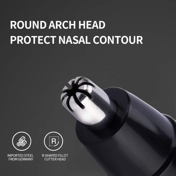 Elektrisk näs- och öronhårstrimmer, professionell USB uppladdningsbar