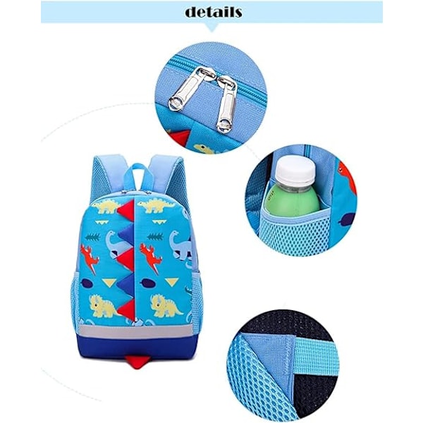Barn Ryggsäck Dinosaurie Ryggsäck Barn Ryggsäck Förskola Ryggsäck Barn Ryggsäck Flickor Pojkar Ryggsäck Skolväska Blue