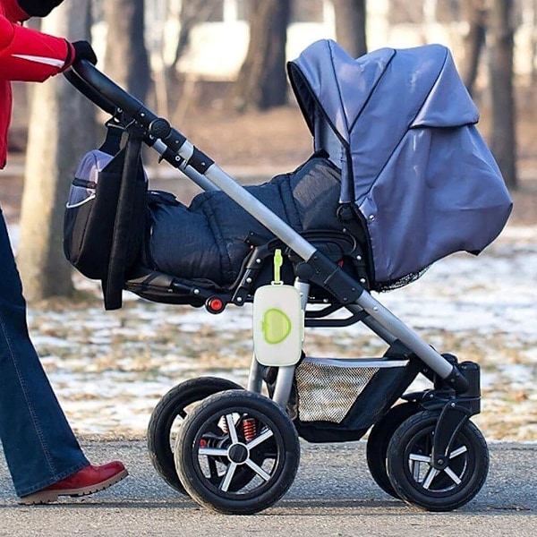 Baby Vådservietpose Baby Vådserviet Dispenser Vådserviet Holder Tasker Rejse Vådserviet Etui Genanvendelig Genopfyldbar Green