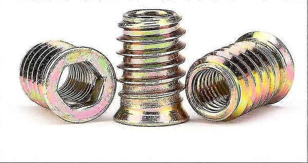 Kierretetty insertti M10 X 20 mm puulle, 20 kpl A yu