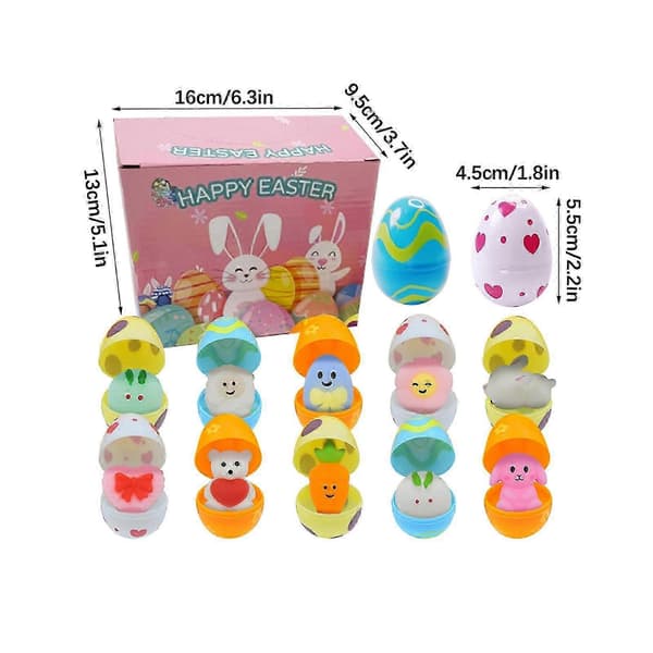 Påskägg DIY Plast Öppningsbart Ägg Överraskningsägg Tumlare Blind Box Leksak