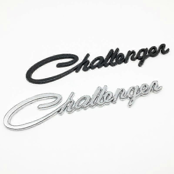 1 st. Biltillbehör Dekal Styling 3D Challenger Bakre Bilmärke Emblem För Dodge Chrysler Mopar SRT Bilstyling Dekor Dekaler black