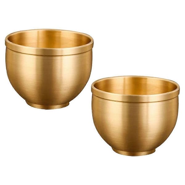 2st Retro Tekopp Vintage Mässing Vinmugg Antik Tekopp Mångsidig Vattenkopp