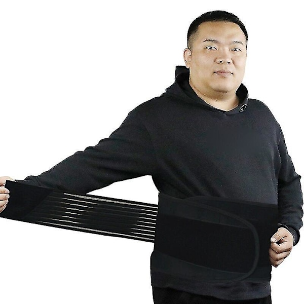 4XL 5XL 6XL Bred Støtte Elastisk Lumbar Ryggstøttebelte Ortopedisk Holdningskorrigerer Midje Smerter Ryggrad Støtte Korsett Kvinner Menn Rygg & Lumbar Støtte C Blue xxxL
