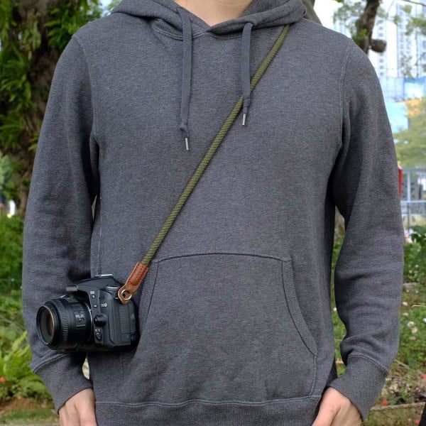 Mjuk Kamerarem, Axelrem Kompatibel med Sony A6600 A6400 A6000 A6300 A6500 A5100 RXIR II RX10 X100F X-T30 X-T20 X-T3 X-T2 Kamera Grön
